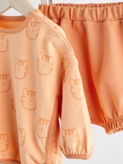 Orange Tiger Baby T-Shirt and Shorts 2 Piece Set - Image 5 of 9