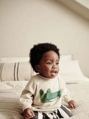 Monochrome Baby T-Shirt and Shorts 2 Piece Set - Image 11 of 12