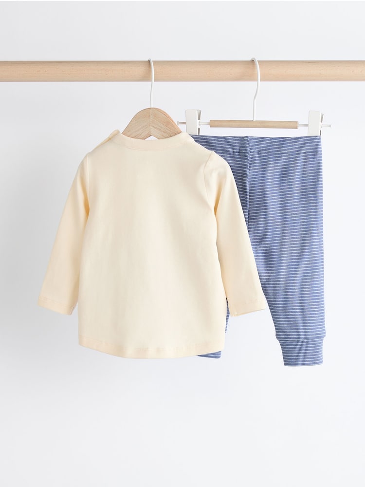 Blue Elephant Baby Top And Leggings Set - Image 2 of 11
