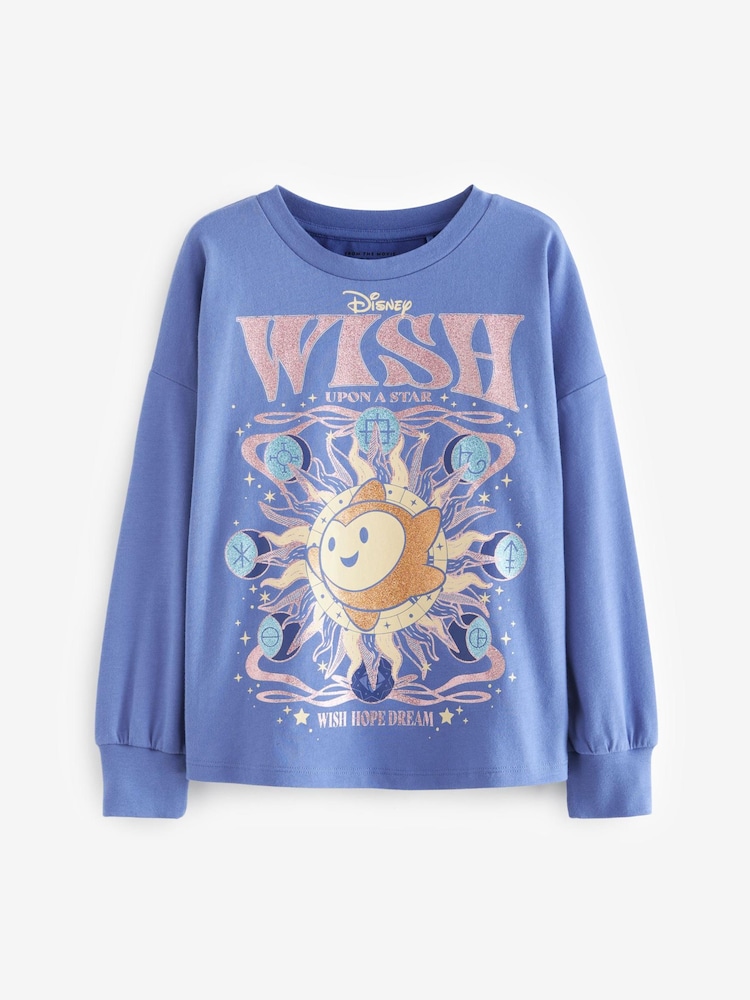 Light Blue Disney Wish Asha Long Sleeve T-Shirt (3-16yrs) - Image 2 of 2