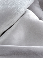 Silver Metallic Ruffle Detail One Shoulder Top - Image 7 of 7
