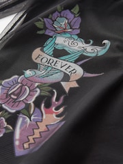 Black Tattoo Mesh Long Sleeve T-Shirt (3-16yrs) - Image 7 of 7