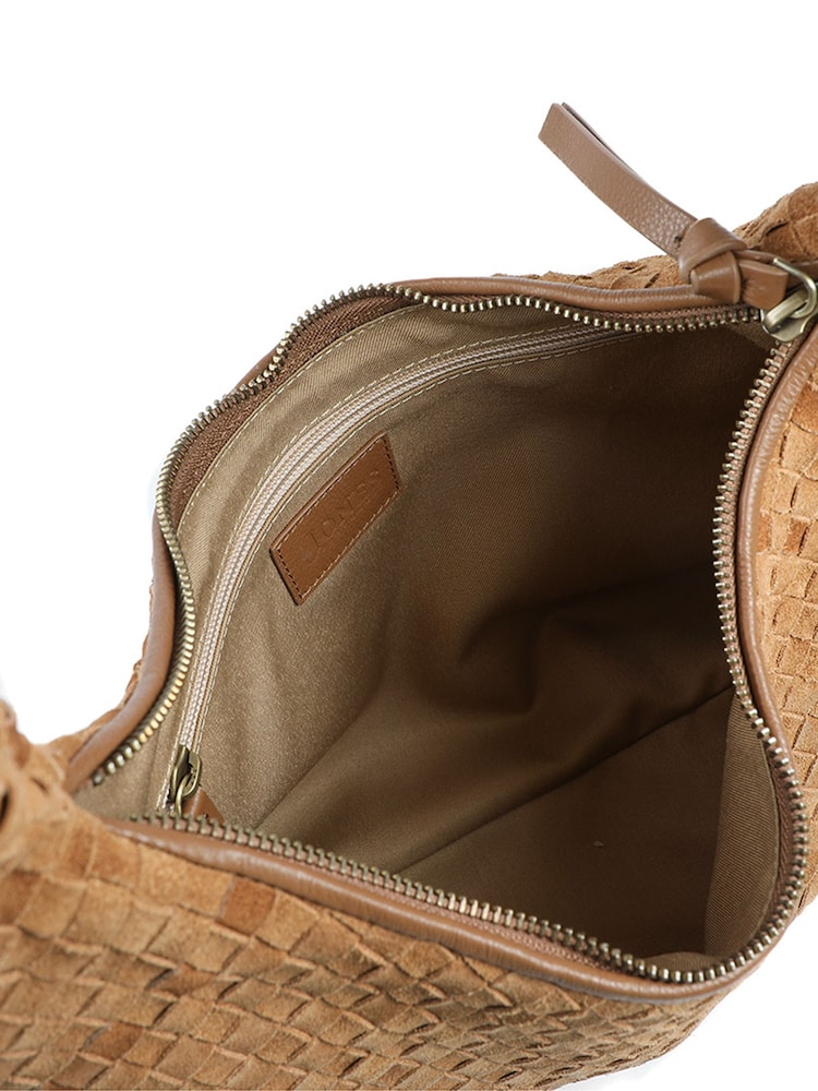 Jones Bootmaker Brown Waverely Leather Shoulder Bag - Image 5 of 5