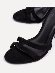 Linzi Black Bronte Heeled Sandals With Double Front Strap - Image 6 of 6