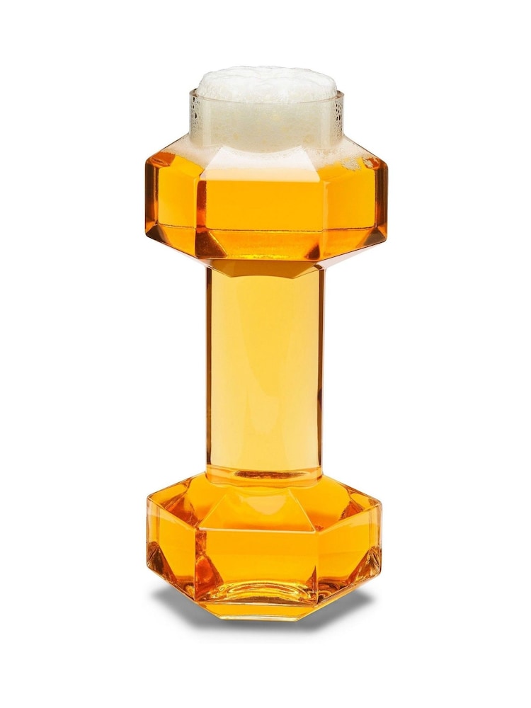 MenKind Lifting Dumbbell Beer Glass - Image 2 of 4