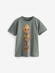 Grey 100% Cotton Licensed Guardians of the Galaxy Groot T-Shirt (3-16yrs) - Image 1 of 3