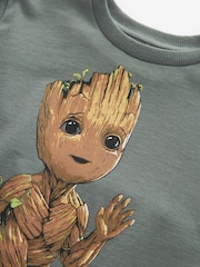 Grey 100% Cotton Licensed Guardians of the Galaxy Groot T-Shirt (3-16yrs) - Image 3 of 3