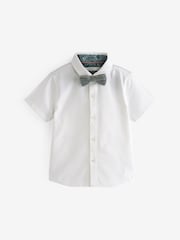 Mint Green Waistcoat, Shirt, Short & Bow Tie Set (3mths-9yrs) - Image 7 of 8