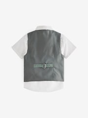 Mint Green Waistcoat, Shirt and Bowtie Set (3mths-9yrs) - Image 2 of 4