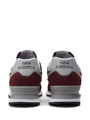 Красный/белый - Тренажеры New Balance Mens 574 - Image 8 of 10