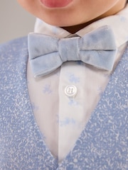 Blue Opulent Waistcoat, Shirt, Short & Bow Tie Set (3mths-9yrs) - Image 4 of 9