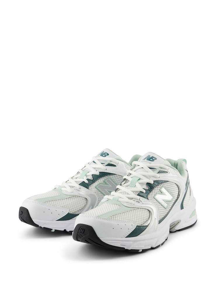 Biało-zielony - Damskie buty sportowe New Balance 530 - Image 6 of 10