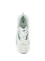 New Balance White/Green Womens 530 Trainers - Image 7 of 10