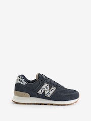 Schwarz Chrom - New Balance 574 Damen-Sneaker - Bild 1 von 1