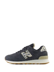 New Balance Black Chrome Womens 574 Trainers - Image 4 of 9