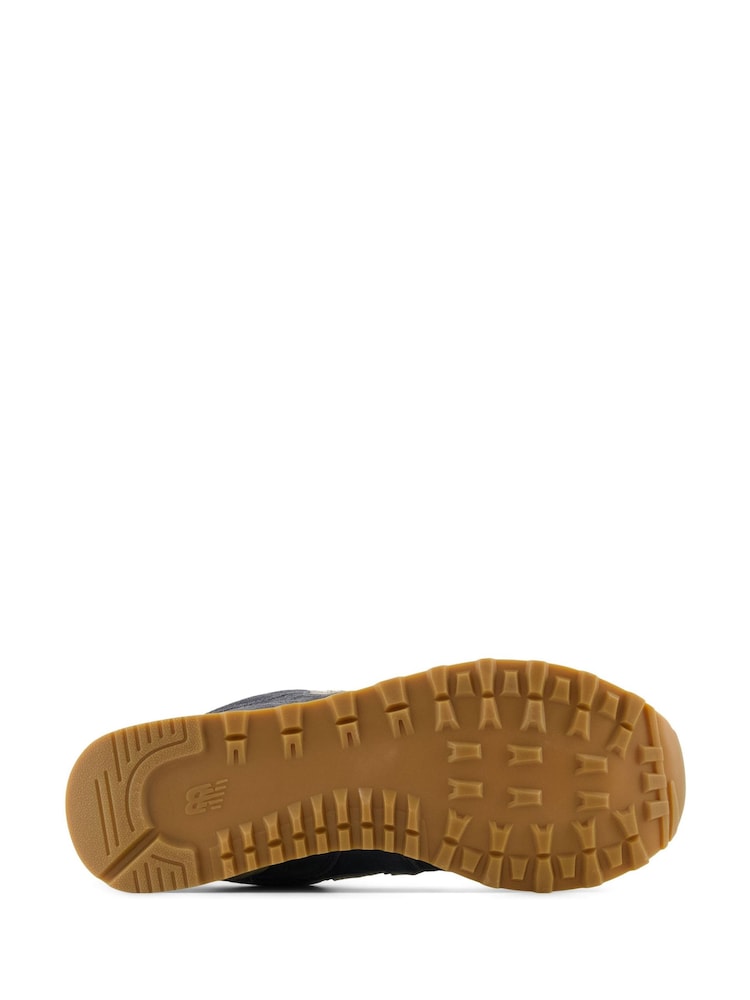 New Balance Black Chrome Womens 574 Trainers - Image 9 of 9
