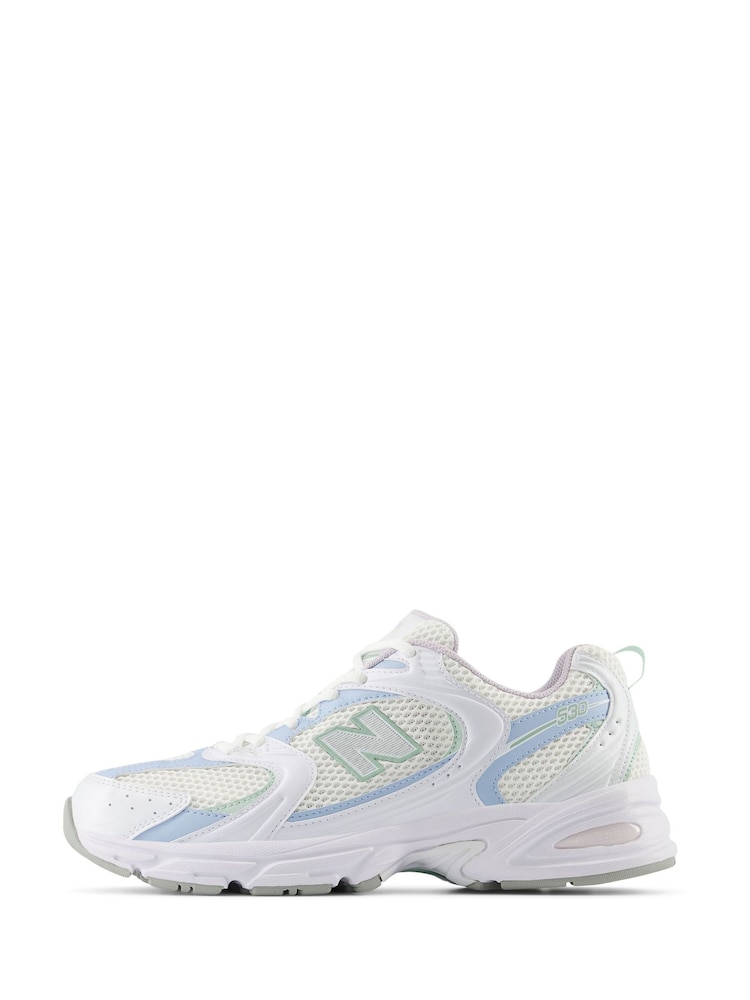 New Balance White/Blue Womens 530 Trainers - Image 2 of 7