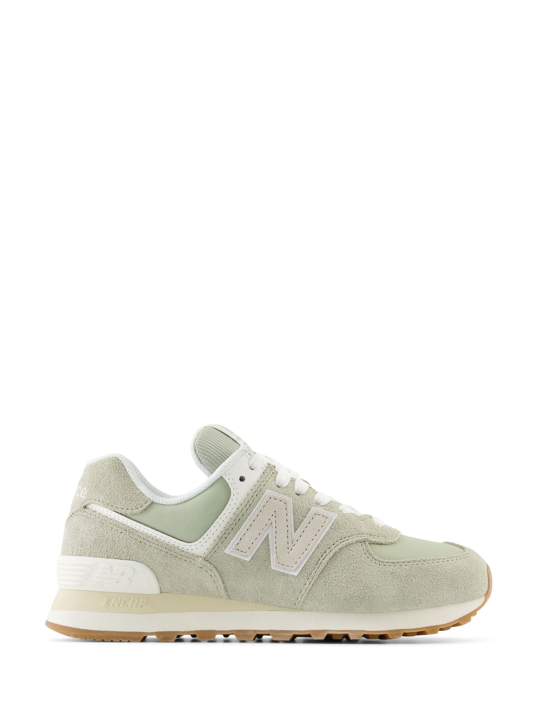 Sage green ladies sneakers top