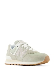 New Balance Sage Green Womens 574 Trainers - Image 3 of 6