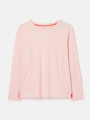 Joules Holly Pink Long Sleeve Crew Neck T-Shirt - Image 6 of 8