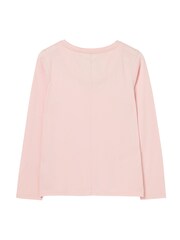 Joules Holly Pink Long Sleeve Crew Neck T-Shirt - Image 7 of 8