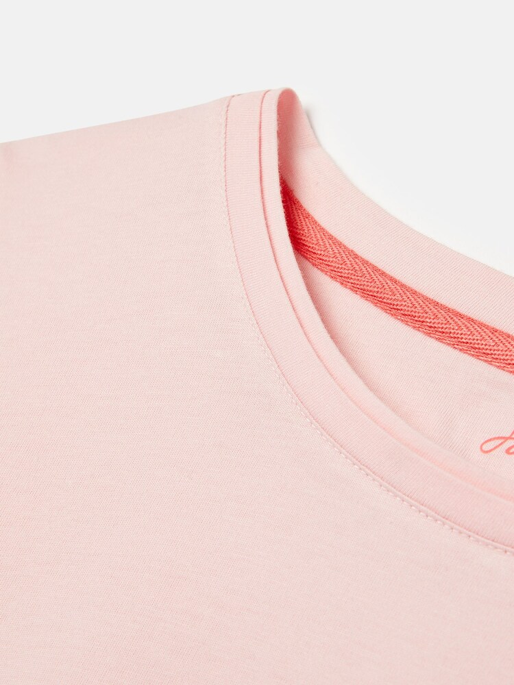 Joules Holly Pink Long Sleeve Crew Neck T-Shirt - Image 8 of 8