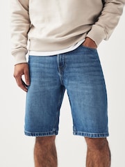 Denim Mid Wash 100% Cotton Shorts - Image 1 of 2