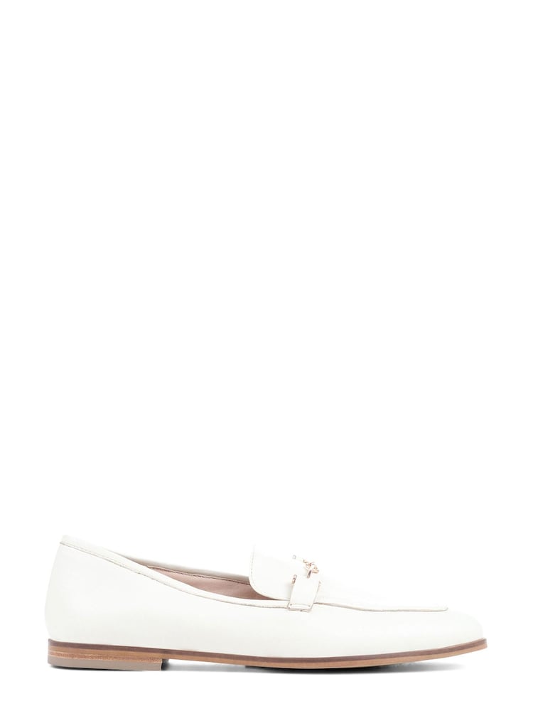 Jones Bootmaker Cream Loren Leather Snaffle Loafers - Image 1 of 5