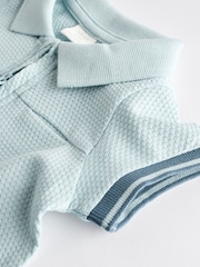 Blau - Strampelanzüge mit Kragen aus 100 % Baumwolljersey im 2 er-Pack - Bild 9 von 11