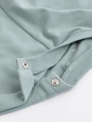 Blue/Neutral Jersey Bloomer Baby Rompers 2 Pack - Image 6 of 7