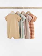 Minerals Stripe Baby Jersey Rompers 4 Pack - Image 2 of 7