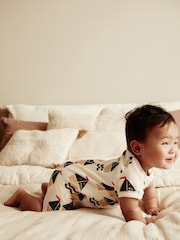 Blue/Red Boat Jersey Baby Rompers 2 Pack - Image 2 of 9