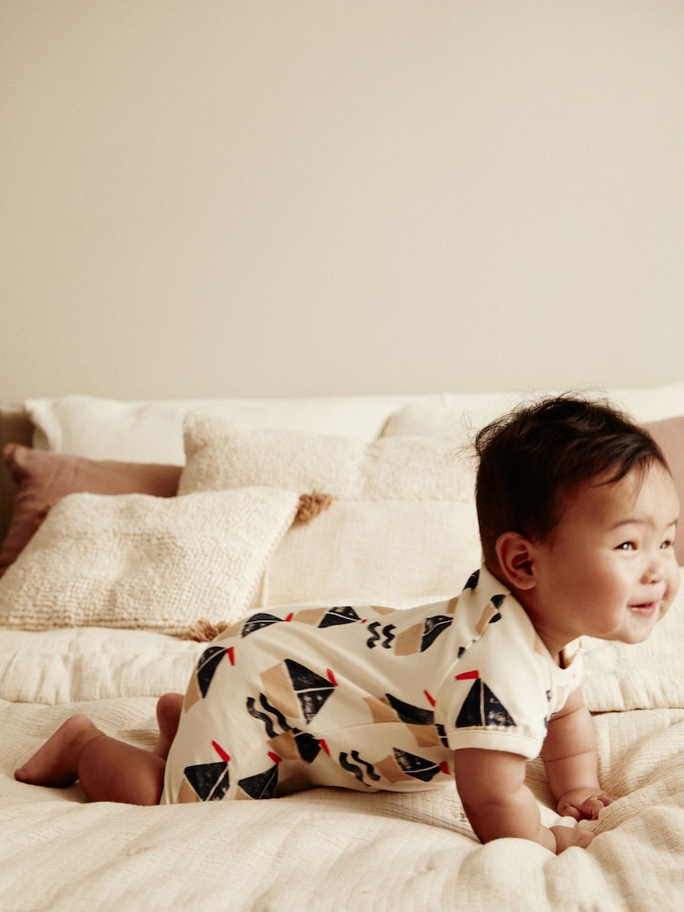 Blue/Red Boat Jersey Baby Rompers 2 Pack - Image 2 of 9
