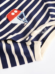 Blue/Red Boat Jersey Baby Rompers 2 Pack - Image 8 of 9