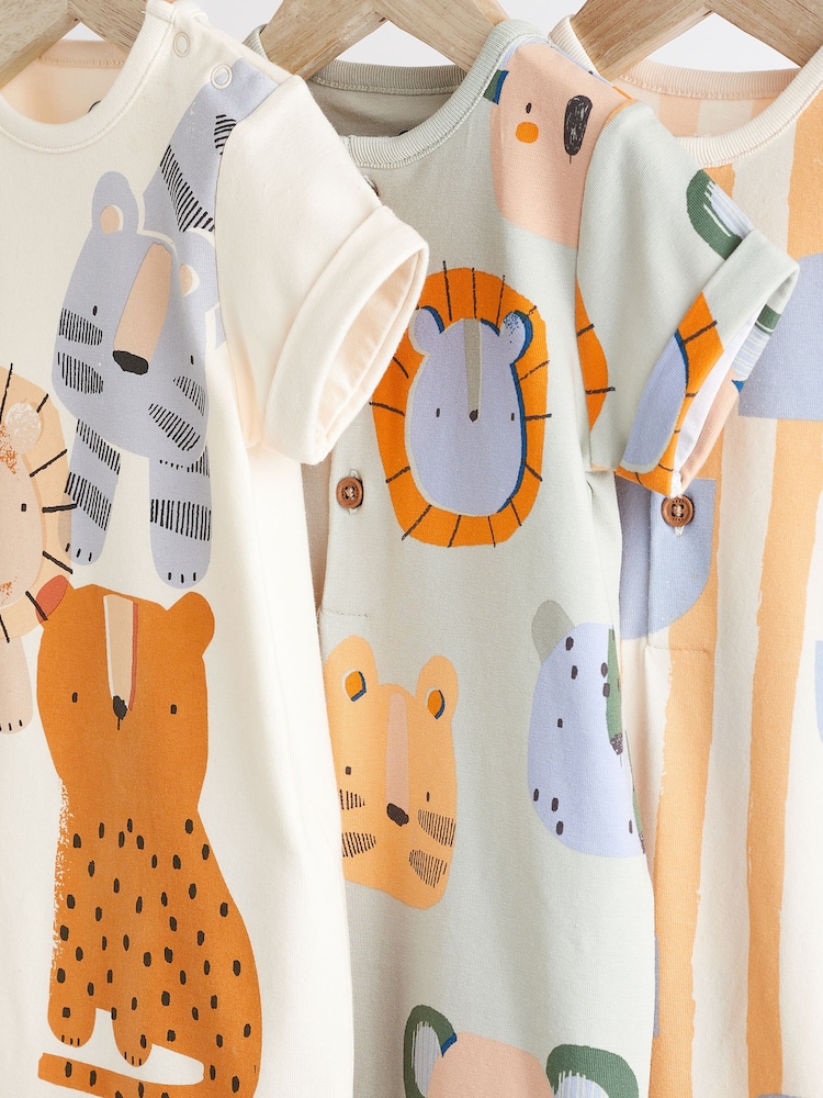 Minerals Character Baby Jersey Rompers 3 Pack - Image 3 of 11