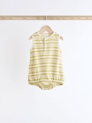 Green Dinosaur Baby Bloomer Jersey Rompers 4 Pack - Image 6 of 12
