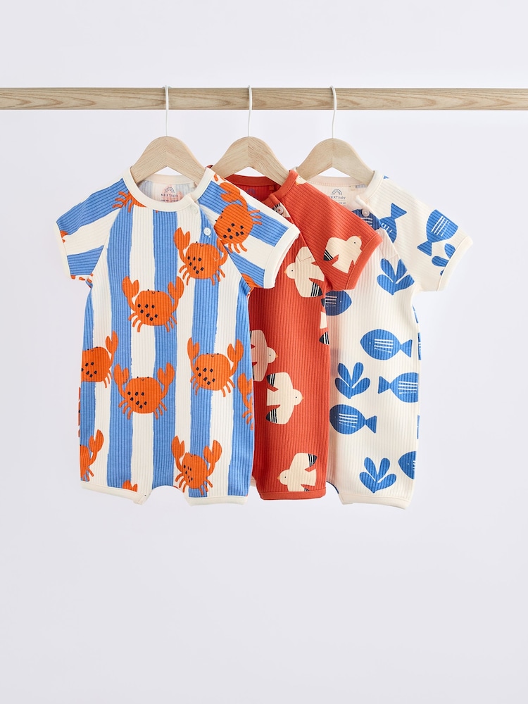 Rjava majica za na plažo Character - dojenček Jersey 100% Cotton haljica za igranje 3 komplet - Slika 1 iz 13