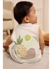 Schwarzweiß/Palmen - Baby-Strampler mit Trägern im 3er-Pack - Bild 4 von 10