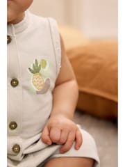 Schwarzweiß/Palmen - Baby-Strampler mit Trägern im 3er-Pack - Bild 5 von 10