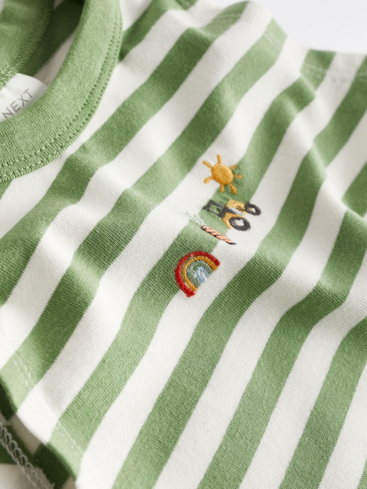 Bright Farm Baby Jersey Rompers 3 Pack - Image 10 of 10