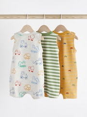 Bright Farm Baby Jersey Rompers 3 Pack - Image 2 of 10