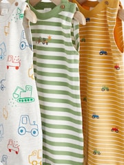Bright Farm Baby Jersey Rompers 3 Pack - Image 6 of 10