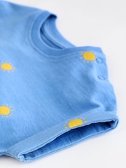 Multi Bright Baby Jersey Rompers 4 Pack - Image 5 of 8