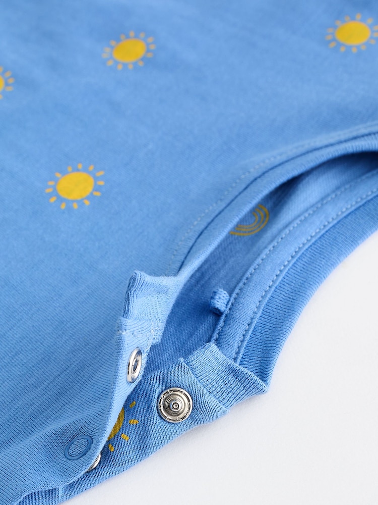 Multi Bright Baby Jersey Rompers 4 Pack - Image 7 of 8