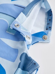 Blue Character Baby Jersey 100% Cotton Rompers 3 Pack - Image 5 of 7
