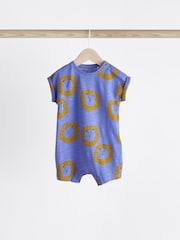 Vijolična/zelena Character - dojenček Jersey 100% Cotton haljica za igranje 3 komplet - Slika 5 iz 10