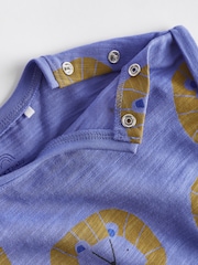 Vijolična/zelena Character - dojenček Jersey 100% Cotton haljica za igranje 3 komplet - Slika 8 iz 10