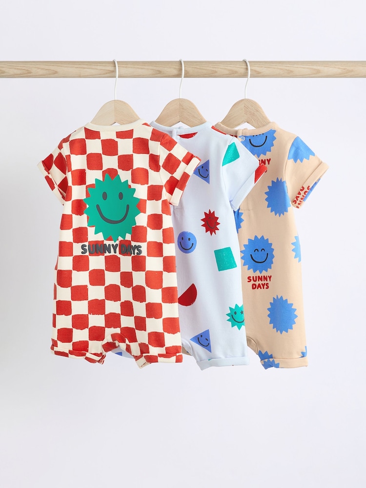 Bright Character Baby Jersey Rompers 3 Pack - Image 2 of 8
