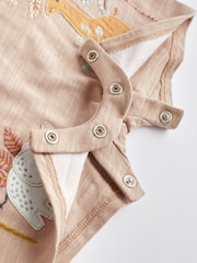 Nevtralna safari - dojenček Jersey 100% Cotton haljica za igranje 3 komplet - Slika 6 iz 6