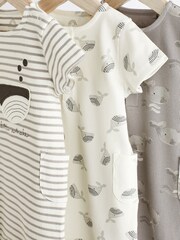 Siv kit - dojenček Jersey 100% Cotton haljica za igranje 3 komplet - Slika 6 iz 13